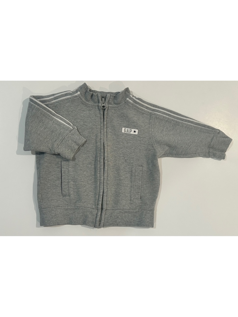 Baby GAP Toddler Zip-Up Sweatshirt Jacket, 12-18 Months, Gray